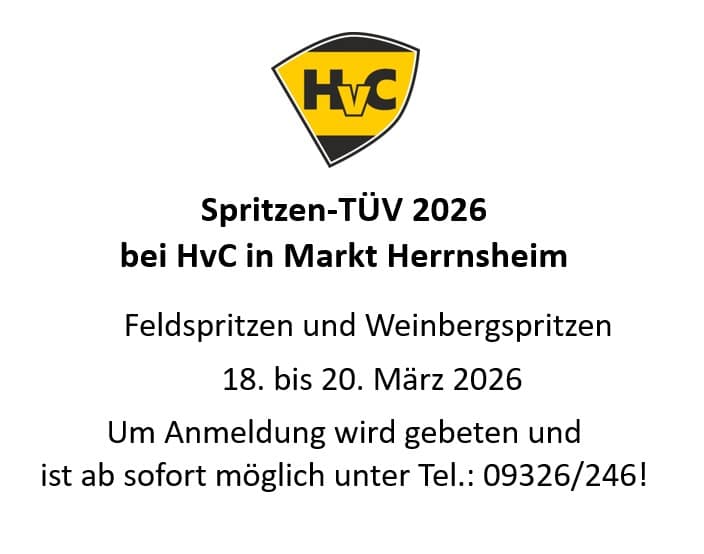 hinweis spritzentüv bei hvc